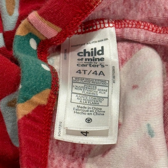 Carter’s Child of Mine Christmas PJ’s - Picture 4 of 5